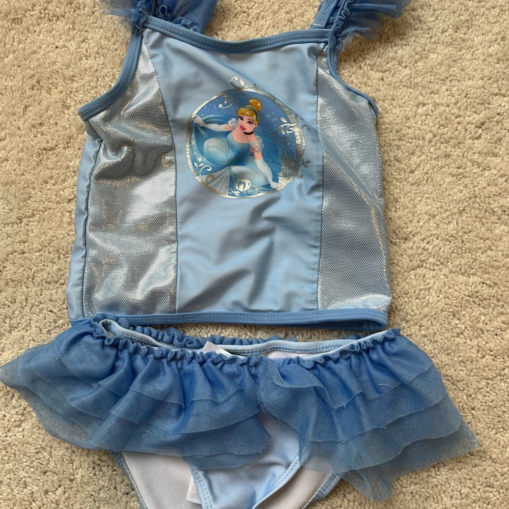 Girls Cinderella Bathing Suit